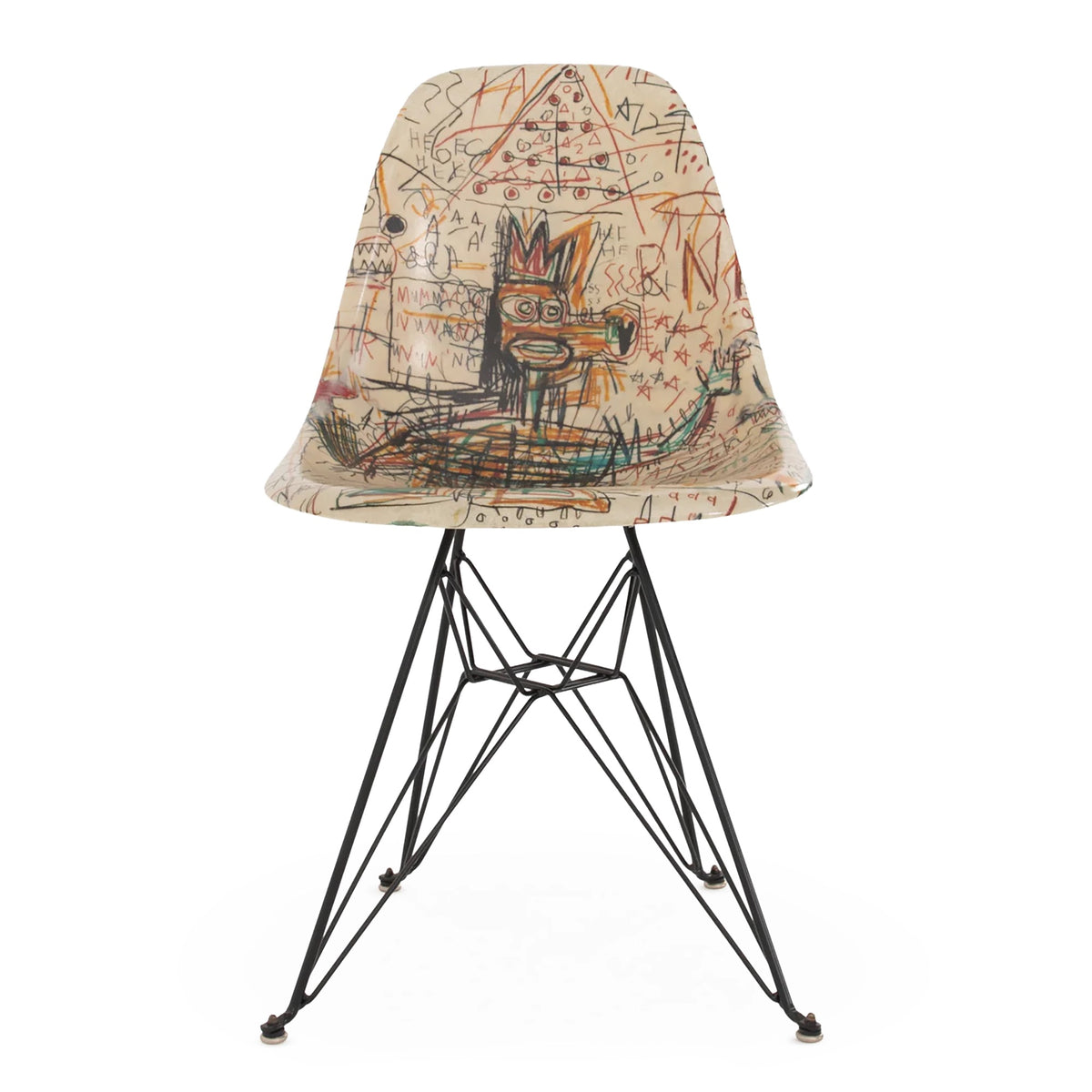 Case Study® Fiberglass Jean-Michel Basquiat Connect the Dots Eiffel Side Chair