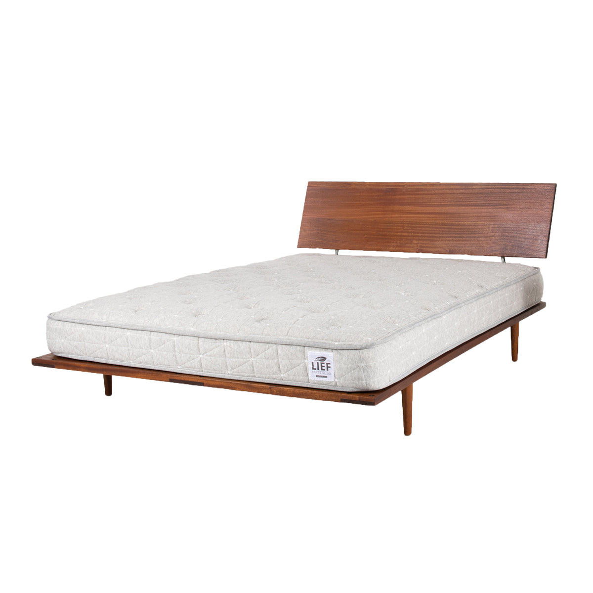 Case Study® Solid Wood Fastback Bed and Lief® Mattress Bundle