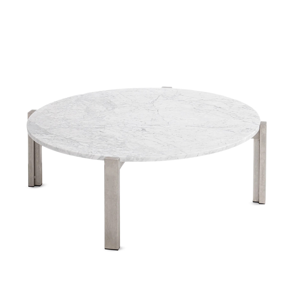 Case Study® Stainless Steel Round Coffee Table