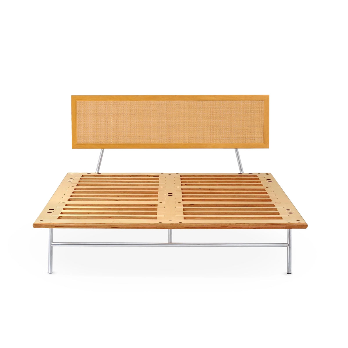 Case Study® Straight Leg Fastback Bed with Cane Headboard