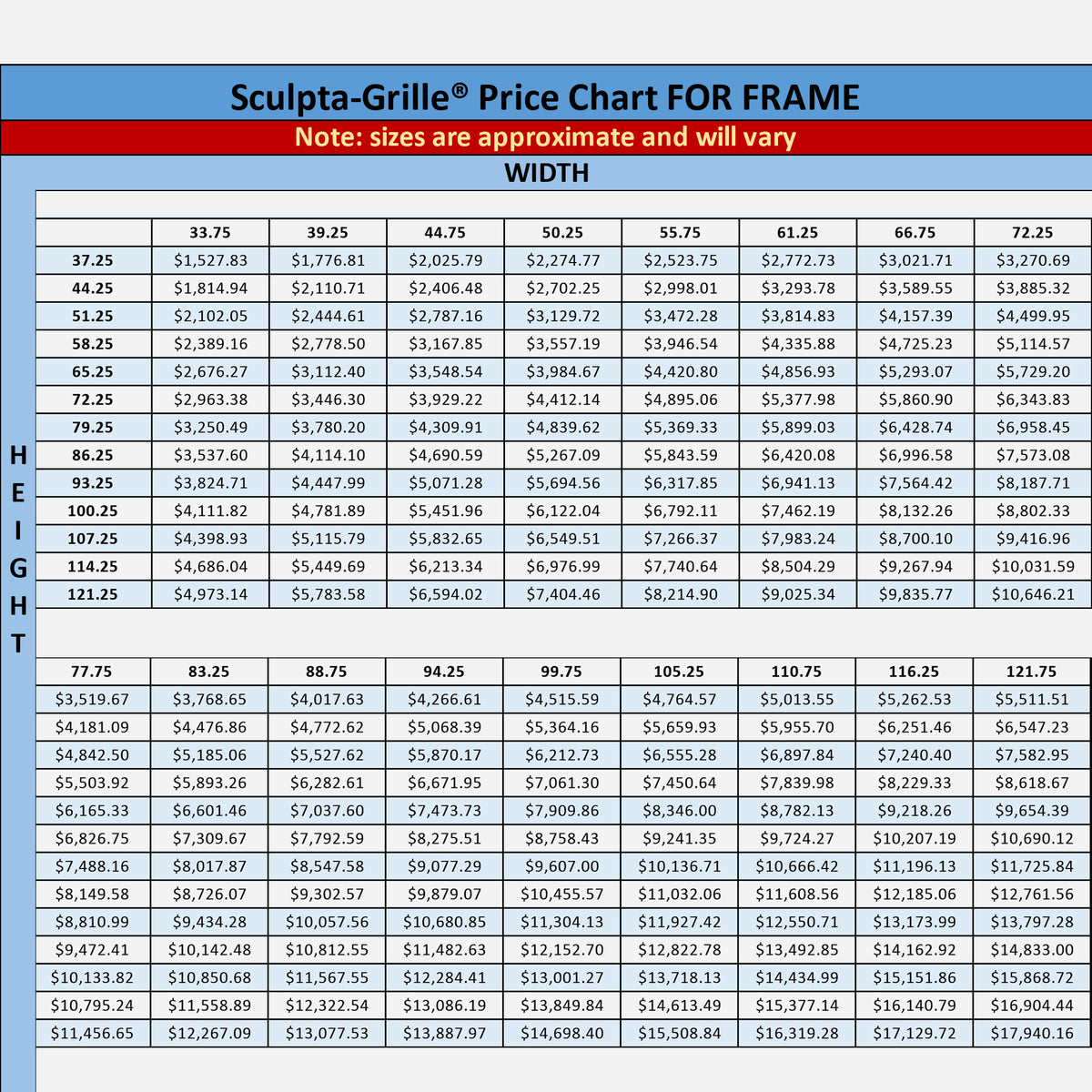 Sculpta-Grille™