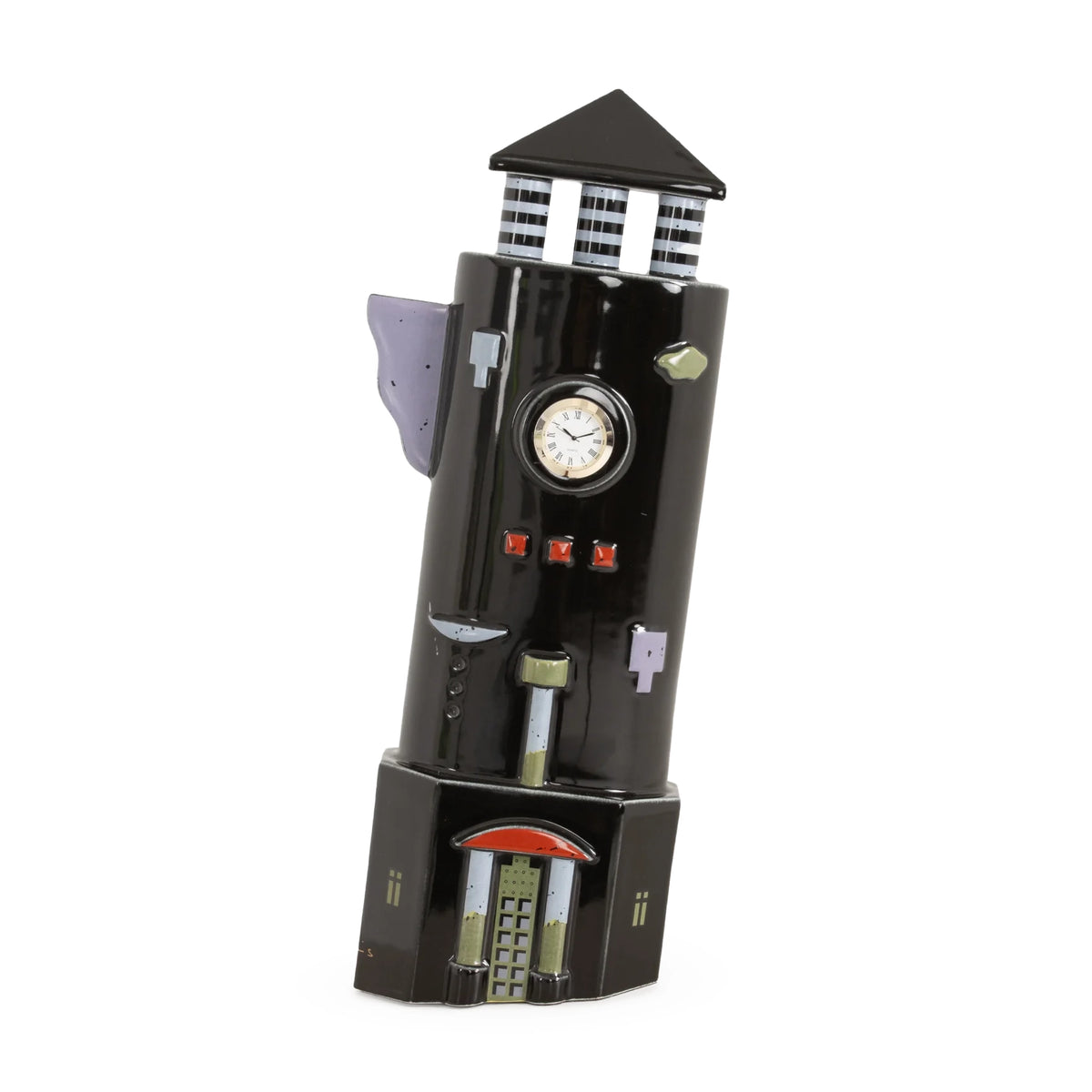 Memphis Post Modern Clock by Heide Warlamis